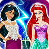 Jasmine vs. Ariel Fashion Battle spel
